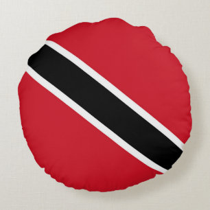 Cojín Redondo Bandera de Trinidad y Tobago