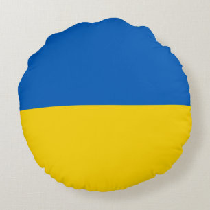 Cojín Redondo Bandera de Ucrania