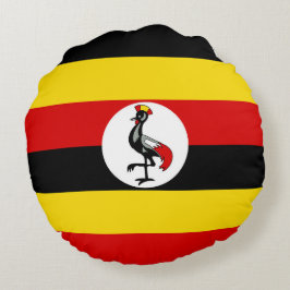 Cojín Redondo Bandera de Uganda