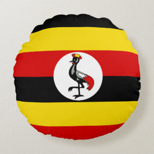 Cojín Redondo Bandera de Uganda