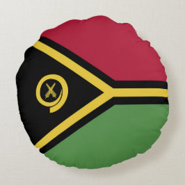 Cojín Redondo Bandera de Vanuatu