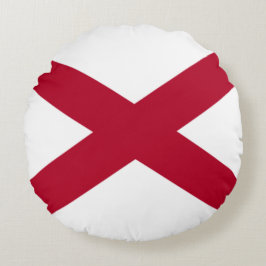 Cojín Redondo Bandera del estado de Alabama