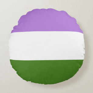 Cojín Redondo Bandera del Orgullo Gay