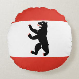 Cojín Redondo Bandera del Pillow redondo de Berlín