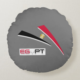 Cojín Redondo Bandera egipcia