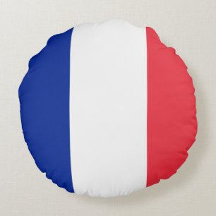 Cojín Redondo Bandera francesa (Francia)