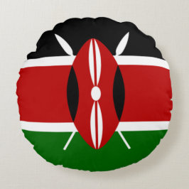 Cojín Redondo Bandera keniana (Kenya)