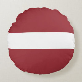 Cojín Redondo Bandera letona (Letonia)