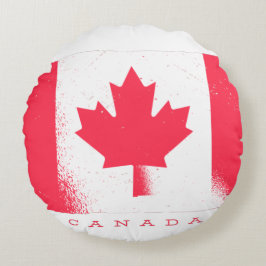 Cojín Redondo Bandera Nacional de CANADÁ