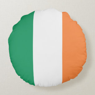 Cojín Redondo Bandera Nacional de Irlanda, Estandarte irlandés, 