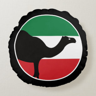 Cojín Redondo Bandera nacional kuwaití para animales