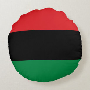 Cojín Redondo Bandera panafricana