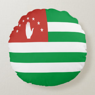 Cojín Redondo Bandera patriótica de Abkhazia