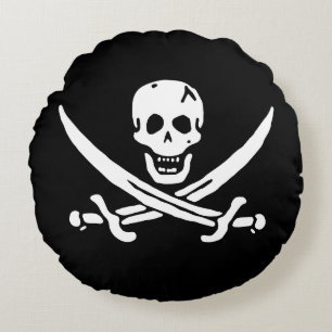 Cojín Redondo Bandera pirata