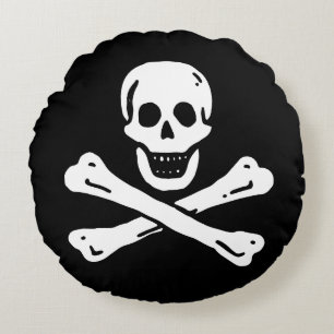 Cojín Redondo Bandera pirata