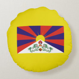Cojín Redondo Bandera tibetana