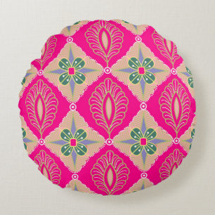 Cojín Redondo bantul batik en varios colores, Batik es un técnic