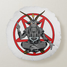 Cojín Redondo Baphomet roi de l'enfer 