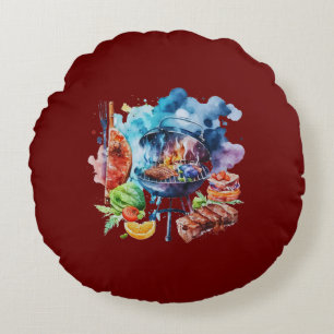 Cojín Redondo barbacoa y parrilla