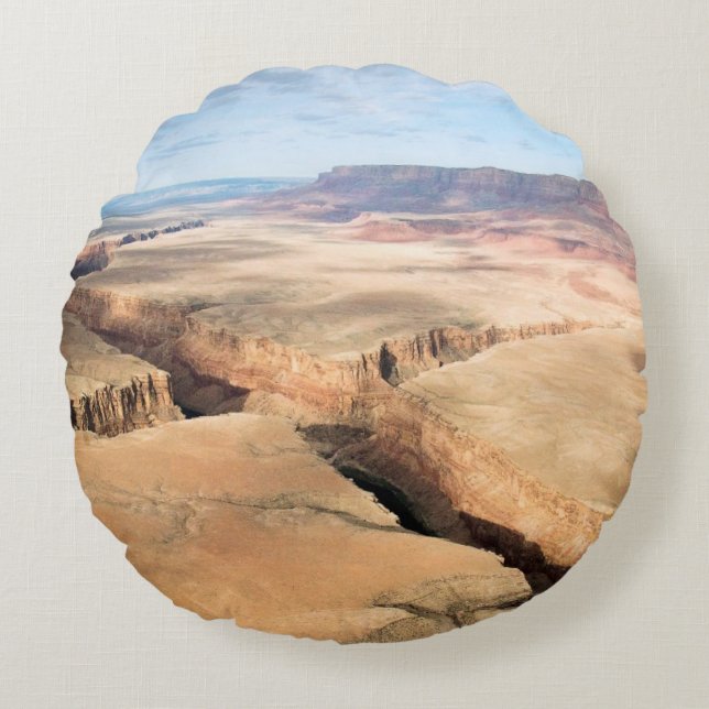 Cojín Redondo Barranco en el barranco (Anverso)