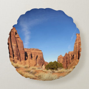 Cojín Redondo Barranco rojo de la roca