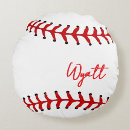 Cojín Redondo Baseball Birthday 