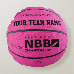 Cojín Redondo BASKETBALL OFFICIAL JUEGO PILLOT Pink bl