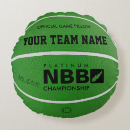 Cojín Redondo BASKETBALL OFICIAL GAME PILLOW Green D wl