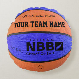Cojín Redondo BASKETBALL OFICIAL JUEGO PILLOW Blue D Original