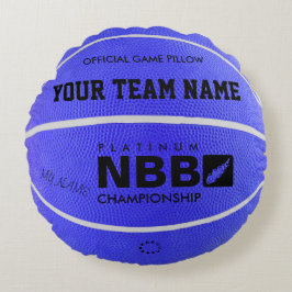 Cojín Redondo BASKETBALL OFICIAL JUEGO PILLOW Blue D wl