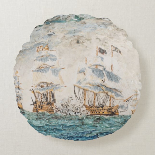 Cojín Redondo Batalla de Trafalgar 1805 1998 (Anverso)