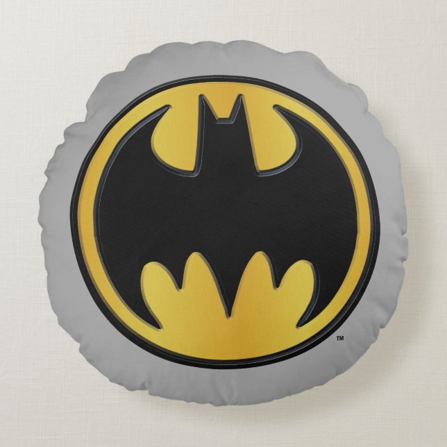 Cojín Redondo Batman Symbol | Classic Round Logo (Anverso)