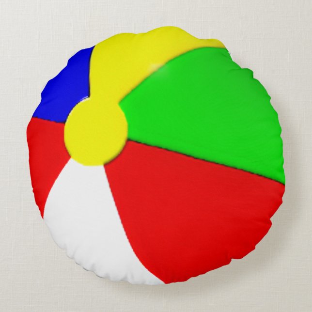 Cojín Redondo Beach Ball (Reverso)