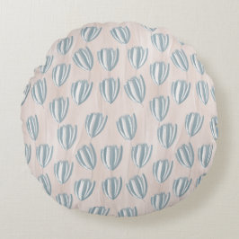 Cojín Redondo Beach Tulips Round Pillow