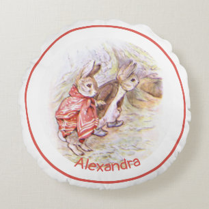 Cojín Redondo Beatrix Potter Bunnies