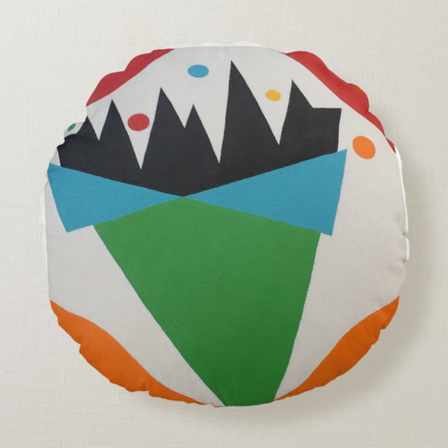 Cojín Redondo Beautiful and Vibrant Colors! (Anverso)