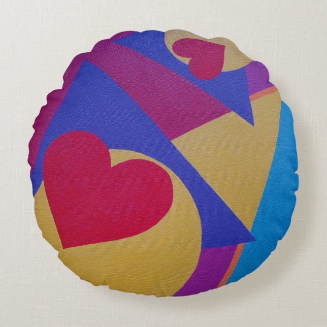 Cojín Redondo Beautiful and Vibrant Colors! Round Pillow (Anverso)