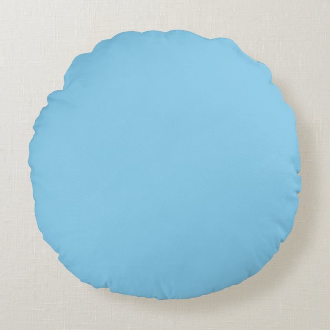 Cojín Redondo Bebé Azul (Anverso)