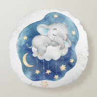 Bebé Elefante Durmiendo Adorable Estrellas Boy Gua