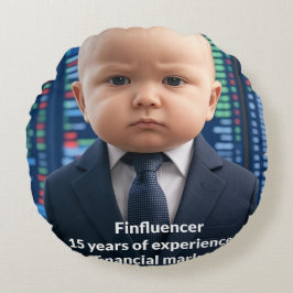 Cojín Redondo Bebé influyente - 15 años de sabiduría financiera