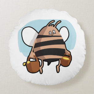 Cojín Redondo Bee personalizado