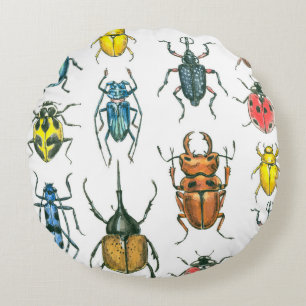 Cojín Redondo Beetles