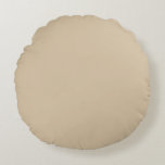 Cojín Redondo Beige Champagne<br><div class="desc">El beige champán es una mezcla suave y pálida de beige y dorado claro, besada con sutiles matices de amarillo cálido o rosa. Inspirado en la elegancia atemporal del vino espumoso, este color evoca lujo, sofisticación y celebración. Su brillo discreto lo convierte en un favorito para bodas, eventos corporativos y...</div>
