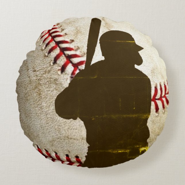 Cojín Redondo Béisbol (Anverso)