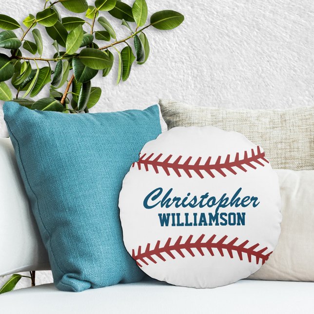 Cojín Redondo Béisbol personalizado (Subido por el creador)