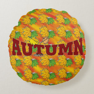 Cojín Redondo Belleza de otoño -