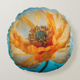 Cojín Redondo Belleza naranja