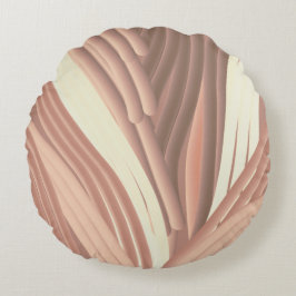 Cojín Redondo Belleza rústica de los tubos entrelazados