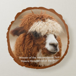 Cojín Redondo Best Alpaca Monobrow