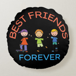 COJÍN REDONDO BEST FRIENDS FOREVER, FRIENDSHIP, FRIEND DAY